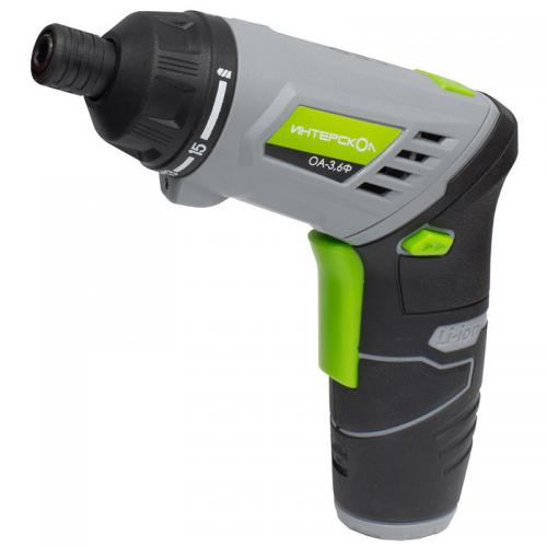 Отвертка аккумуляторная ИНТЕРСКОЛ ОА-3,6Ф Li-Ion (блистер) (433.0.2.00) Отвертка аккумуляторная ИНТЕРСКОЛ ОА-3,6Ф Li-Ion (блистер) (433.0.2.00)