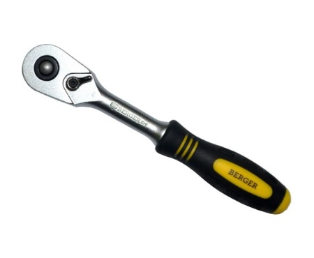 Трещотка BERGER BG-12RH 1/2", 45 зубов, BG2292 Трещотка BERGER BG-12RH 1/2", 45 зубов