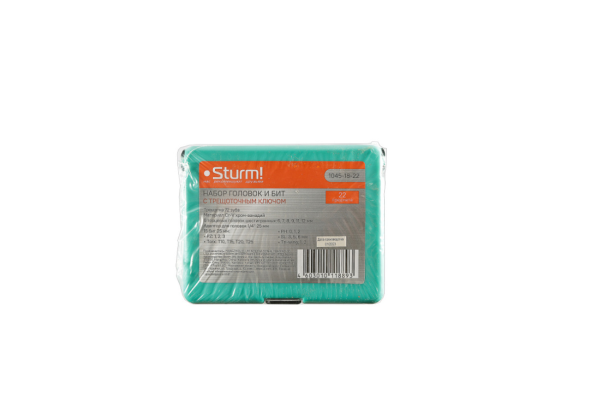 Набор STURM 1045-18-22 головок и бит с трещоточным кл. 72 зуба 22 предм., 1045-18-22 Набор STURM 1045-18-22 головок и бит с трещоточным кл. 72 зуба 22 предм.