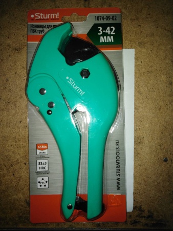 Ножницы для резки труб ПВХ STURM 1074-09-02, 1074-09-02 Ножницы для резки труб ПВХ STURM 1074-09-02
