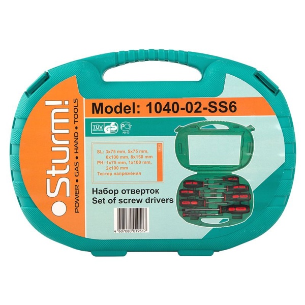 Набор отверток 8 шт STURM 1040-02-SS6, 1040-02-SS6 Набор отверток 8 шт STURM 1040-02-SS6