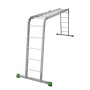 Лестница-трансформер алюминиевая Новая Высота NV 2322, 4х5 перекладин, ширина 400 мм (2322405), 2322405 Лестница-трансформер алюминиевая Новая Высота NV 2322, 4х5 перекладин, ширина 400 мм (2322405)