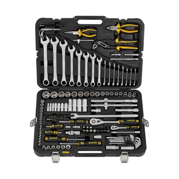 Набор инструментов универсальный BERGER "Франкфурт" BG151-1214 (151шт), BG151-1214 Набор инструментов универсальный BERGER "Франкфурт" BG151-1214 (151шт)