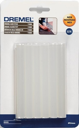 Стержни клеевые Dremel 11х100мм (12шт) прозрачные, универсальные 2615GG11JA, 2615GG11JA Стержни клеевые Dremel 11х100мм (12шт) прозрачные, универсальные 2615GG11JA