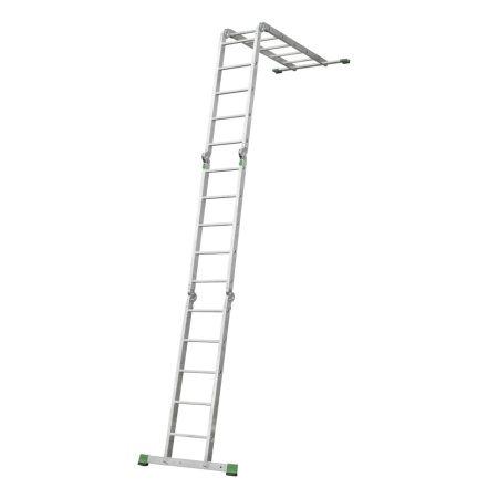 Лестница-трансформер алюминиевая Новая Высота NV 2322, 4х5 перекладин, ширина 400 мм (2322405), 2322405 Лестница-трансформер алюминиевая Новая Высота NV 2322, 4х5 перекладин, ширина 400 мм (2322405)