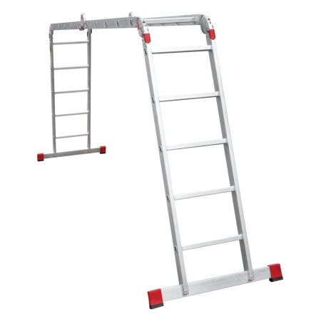 Лестница-трансформер алюминиевая профессиональная Новая Высота NV 3320, 4х5, ширина 400 мм (3320405), 3320405 Лестница-трансформер алюминиевая профессиональная Новая Высота NV 3320, 4х5, ширина 400 мм (3320405)