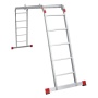 Лестница-трансформер алюминиевая профессиональная Новая Высота NV 3320, 4х5, ширина 400 мм (3320405), 3320405 Лестница-трансформер алюминиевая профессиональная Новая Высота NV 3320, 4х5, ширина 400 мм (3320405)