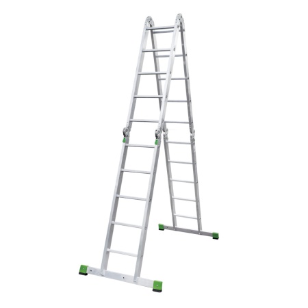 Лестница-трансформер алюминиевая Новая Высота NV 2322, 4х5 перекладин, ширина 400 мм (2322405), 2322405 Лестница-трансформер алюминиевая Новая Высота NV 2322, 4х5 перекладин, ширина 400 мм (2322405)