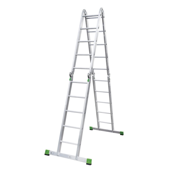 Лестница-трансформер алюминиевая Новая Высота NV 2322, 4х5 перекладин, ширина 400 мм (2322405), 2322405 Лестница-трансформер алюминиевая Новая Высота NV 2322, 4х5 перекладин, ширина 400 мм (2322405)