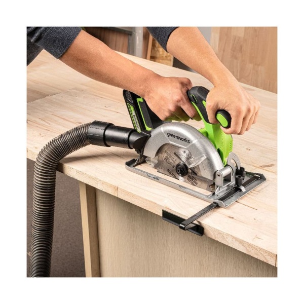 Пила циркулярная аккумуляторная Greenworks GD24CS165 (без АКБ и ЗУ) 1501607, 1501607 Пила циркулярная аккумуляторная Greenworks GD24CS165 (без АКБ и ЗУ) 1501607