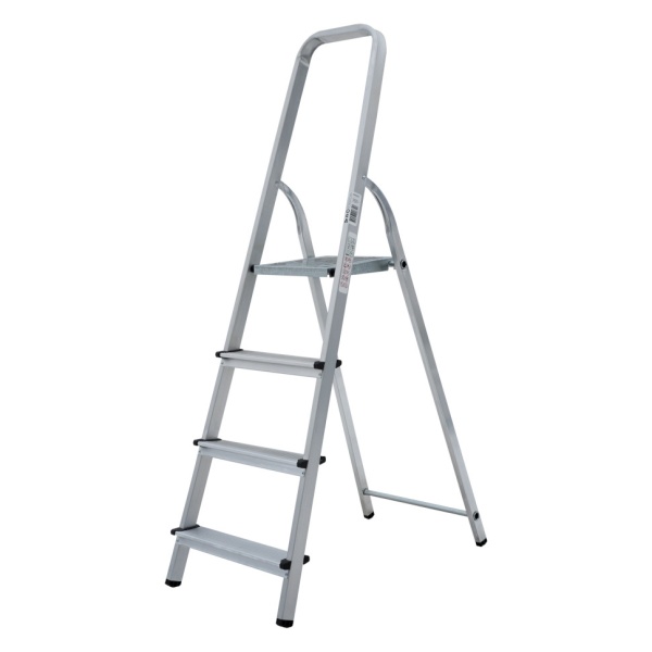 Стремянка алюминиевая односторонняя Новая Высота NV 1110, 1х4 ступени 80 мм (1110104), 1110104 Стремянка алюминиевая односторонняя Новая Высота NV 1110, 1х4 ступени 80 мм (1110104)