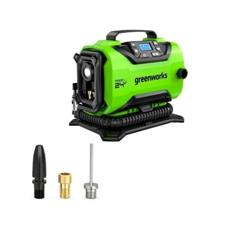 Компрессор автомобильный аккумуляторный GREENWORKS ACG301 (без АКБ и ЗУ) 3400807, 3400807 Компрессор автомобильный аккумуляторный GREENWORKS ACG301 (без АКБ и ЗУ) 3400807