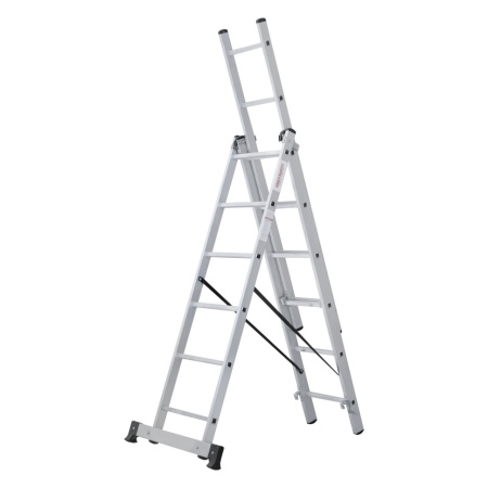 Лестница алюминиевая трёхсекционная Новая Высота NV 1230, 3х6 (1230306), 1230306 Лестница алюминиевая трёхсекционная Новая Высота NV 1230, 3х6 (1230306)