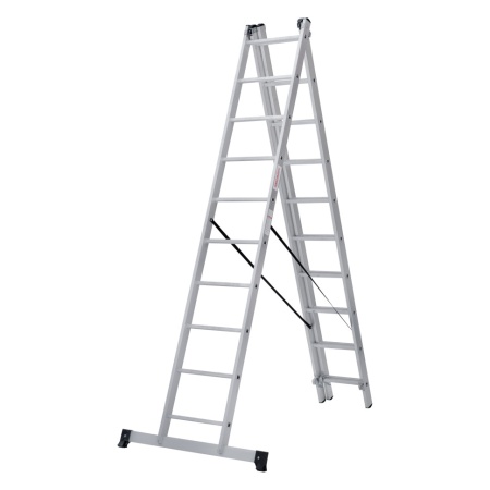 Лестница алюминиевая трёхсекционная Новая Высота NV 1230, 3х10 (1230310), 1230310 Лестница алюминиевая трёхсекционная Новая Высота NV 1230, 3х10 (1230310)