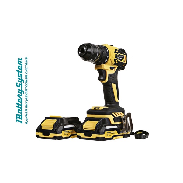 Шуруповерт Hanskonner HCD2065C (1BatterySystem18V, бесщеточный, 2x2Ач и ЗУ, кейс), HCD2065C Шуруповерт Hanskonner HCD2065C (1BatterySystem18V, бесщеточный, 2x2Ач и ЗУ, кейс)