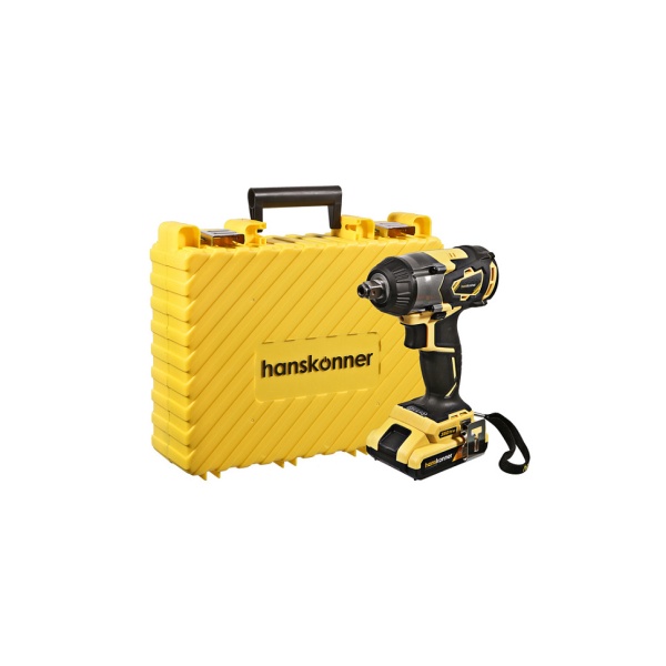 Гайковерт ударный аккумуляторный HANSKONNER HCD18350S (UniBattery, бесщ., АКБ 2.4Ач*2 и ЗУ), HCD18350S Гайковерт ударный аккумуляторный HANSKONNER HCD18350S (UniBattery, бесщ., АКБ 2.4Ач*2 и ЗУ)