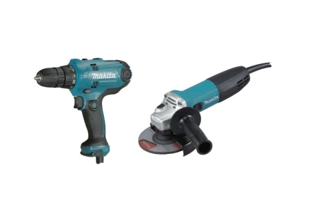 Набор электроинструментов (шуруповерт DF0300 + УШМ GA5030) Makita DK0121, DK0121 Набор электроинструментов (шуруповерт DF0300 + УШМ GA5030) Makita DK0121
