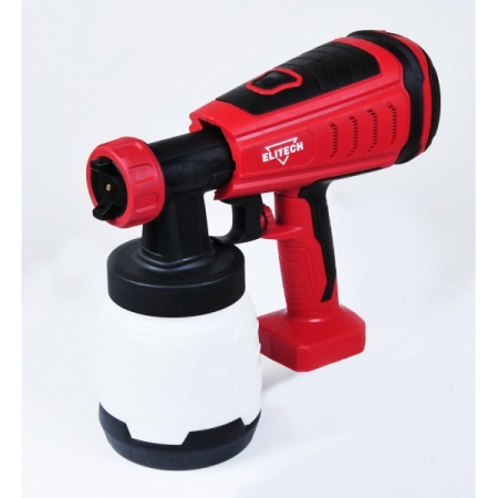 Краскопульт аккумуляторный Elitech КА 18БЛП E2208.003.00 (без аккум и ЗУ), КА 18БЛП (E2208.003.00) Краскопульт аккумуляторный Elitech КА 18БЛП E2208.003.00 (без аккум и ЗУ)