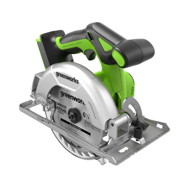 Пила циркулярная аккумуляторная Greenworks GD24CS165 (без АКБ и ЗУ) 1501607, 1501607 Пила циркулярная аккумуляторная Greenworks GD24CS165 (без АКБ и ЗУ) 1501607