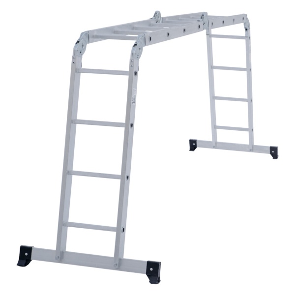 Лестница-трансформер алюминиевая Новая Высота NV 1320, 4х4 перекладины, ширина 340 мм (1320404), 1320404 Лестница-трансформер алюминиевая Новая Высота NV 1320, 4х4 перекладины, ширина 340 мм (1320404)