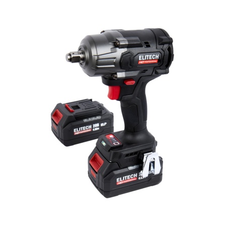 Гайковерт ударный аккумуляторный Elitech HD CW 2009SL (1/2", 850Нм, 2х4,0А/ч) E2201.059.02, CW 2009SL (E2201.059.02) Гайковерт ударный аккумуляторный Elitech HD CW 2009SL (1/2", 850Нм, 2х4,0А/ч) E2201.059.02