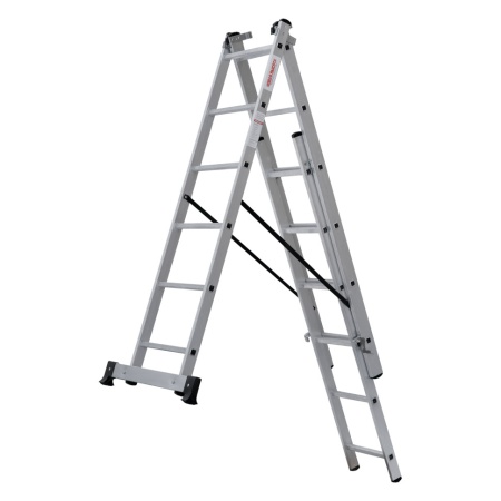 Лестница алюминиевая трёхсекционная Новая Высота NV 1230, 3х6 (1230306), 1230306 Лестница алюминиевая трёхсекционная Новая Высота NV 1230, 3х6 (1230306)
