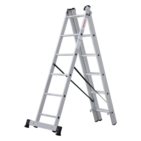 Лестница алюминиевая трёхсекционная Новая Высота NV 1230, 3х6 (1230306), 1230306 Лестница алюминиевая трёхсекционная Новая Высота NV 1230, 3х6 (1230306)