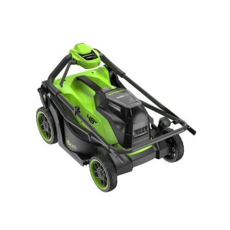 Газонокосилка аккумуляторная GREENWORKS GD24X2LM361 (2x24V, 36см, бесщеточная, без АКБ и ЗУ) 2520707, 2520707 Газонокосилка аккумуляторная GREENWORKS GD24X2LM361 (2x24V, 36см, бесщеточная, без АКБ и ЗУ) 2520707