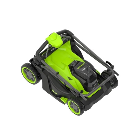 Газонокосилка аккумуляторная GREENWORKS GD24X2LM411 (2x24V, 41см, бесщеточная, без АКБ и ЗУ) 2520907, 2520907 Газонокосилка аккумуляторная GREENWORKS GD24X2LM411 (2x24V, 41см, бесщеточная, без АКБ и ЗУ) 2520907