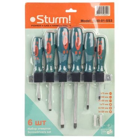 Набор отверток 6 шт STURM 1040-01-SS3, 1040-01-SS3 Набор отверток 6 шт STURM 1040-01-SS3