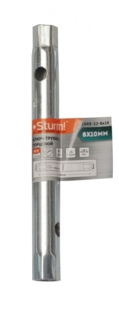 Ключ-трубка торцевой STURM 08х10мм, оцинк. 1045-22-8x10, 1045-22-8x10 Ключ-трубка торцевой STURM 08х10мм, оцинк. 1045-22-8x10