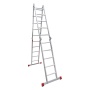 Лестница-трансформер алюминиевая профессиональная Новая Высота NV 3320, 4х5, ширина 400 мм (3320405), 3320405 Лестница-трансформер алюминиевая профессиональная Новая Высота NV 3320, 4х5, ширина 400 мм (3320405)