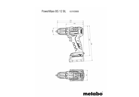 ���������� METABO PowerMaxx BS 12� BL (601038500)