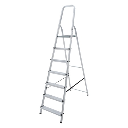 Стремянка алюминиевая односторонняя Новая Высота NV 1110, 1х7 ступеней 80 мм (1110107), 1110107 Стремянка алюминиевая односторонняя Новая Высота NV 1110, 1х7 ступеней 80 мм (1110107)