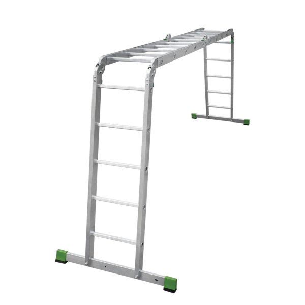 Лестница-трансформер алюминиевая Новая Высота NV 2322, 4х5 перекладин, ширина 400 мм (2322405), 2322405 Лестница-трансформер алюминиевая Новая Высота NV 2322, 4х5 перекладин, ширина 400 мм (2322405)