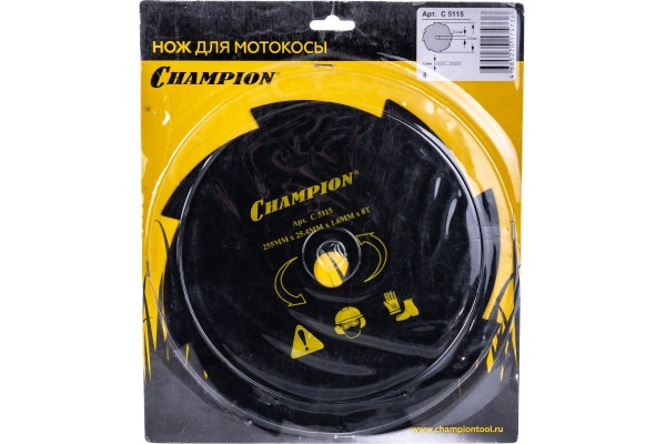 ���� ��� �������� 255x25.4��, 8 ����� CHAMPION (C5115)