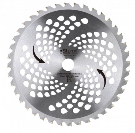 ���� ��� �������� 230x25.4��, 40 ����� STURM (BT8952D-1002)