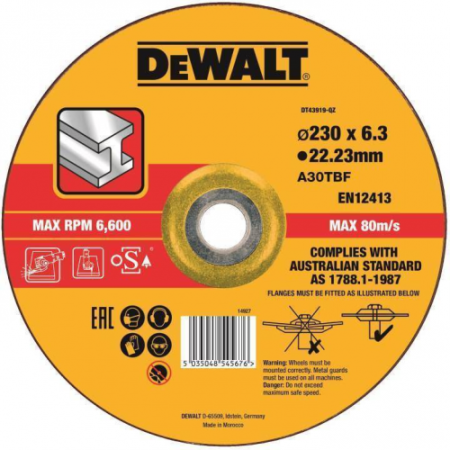 ���� ��������� DEWALT 230x22.2x6�� ��� 27 (DT43919-QZ)