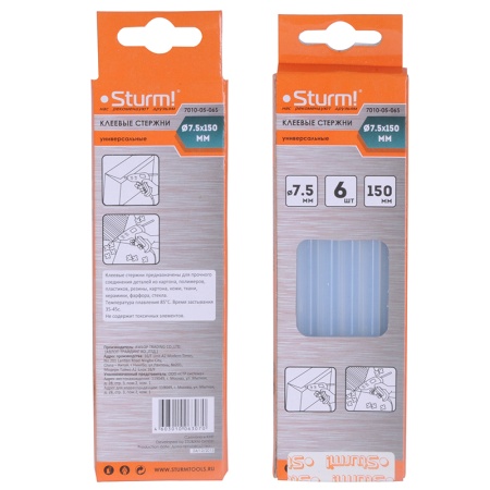 Стержни клеевые STURM 7010-05-06S, 7010-05-06S Стержни клеевые STURM 7010-05-06S