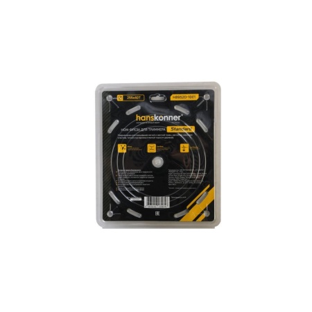 Диск для триммера 255хТ40х25,4мм Standard HANSKONNER H8952D-1001, H8952D-1001 Диск для триммера 255хТ40х25,4мм Standard HANSKONNER H8952D-1001
