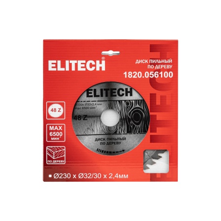 ���� ������� �� ������ 230x30/32x2.4 ��, 48T Elitech (1820.056100)