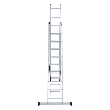 Лестница алюминиевая трёхсекционная Новая Высота NV 1230, 3х10 (1230310), 1230310 Лестница алюминиевая трёхсекционная Новая Высота NV 1230, 3х10 (1230310)