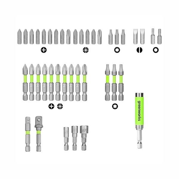  ,   40 , HEX 1/4,  GREENWORKS (2944207)