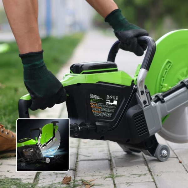 Бетонорез аккумуляторный GREENWORKS 82PC14 (82V, 4,3кВт, 350мм, без АКБ И ЗУ) 1501307, 1501307 Бетонорез аккумуляторный GREENWORKS 82PC14 (82V, 4,3кВт, 350мм, без АКБ И ЗУ) 1501307