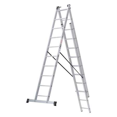 Лестница алюминиевая трёхсекционная Новая Высота NV 1230, 3х10 (1230310), 1230310 Лестница алюминиевая трёхсекционная Новая Высота NV 1230, 3х10 (1230310)