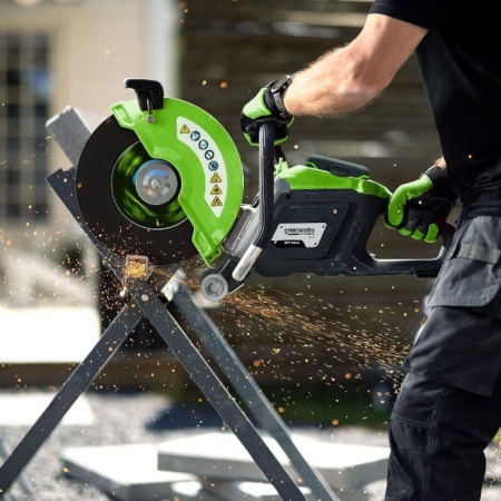 Бетонорез аккумуляторный GREENWORKS 82PC14 (82V, 4,3кВт, 350мм, без АКБ И ЗУ) 1501307, 1501307 Бетонорез аккумуляторный GREENWORKS 82PC14 (82V, 4,3кВт, 350мм, без АКБ И ЗУ) 1501307
