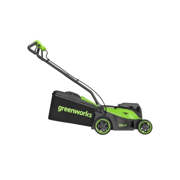 Газонокосилка аккумуляторная GREENWORKS GD24X2LM361 (2x24V, 36см, бесщеточная, без АКБ и ЗУ) 2520707, 2520707 Газонокосилка аккумуляторная GREENWORKS GD24X2LM361 (2x24V, 36см, бесщеточная, без АКБ и ЗУ) 2520707