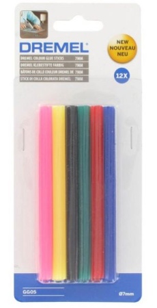 Стержни клеевые Dremel 7х100мм (12шт) цветные, универсальные 2615GG05JA, 2615GG05JA Стержни клеевые Dremel 7х100мм (12шт) цветные, универсальные 2615GG05JA